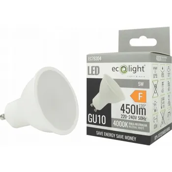 Žárovka LED žárovka GU10 5W 4000K Neutrální bílá Eco Light EC79304