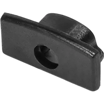 LED lišta Koncovka pro povrchové profily, černá, 50ks