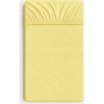 Prostěradlo Froté prostěradlo s gumou do postýlky 120x60cm - vanilkové