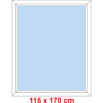 Okno Soft Plastové okno 115x170 cm, FIX neotevíravé