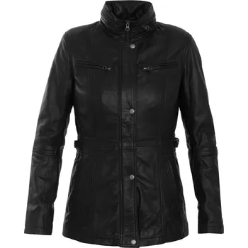 MAX Dámská kožená bunda Angel Long černá