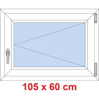 Okno Soft Plastové okno 105x60 cm, otevíravé