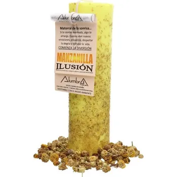 Svíčka Ručně vyráběná svíčka s heřmánkem - NADĚJE