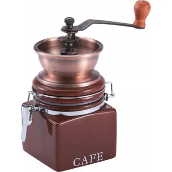 Mlýnek na kávu Ruční mlýnek Kinghoff keramický, 5 g, bezbarvý, černý, zlatý