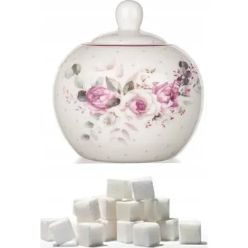 Cukřenka Domosfera Cukřenka růžová květy banketní keramická 280 ml