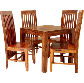 Jídelní set Set stůl a židle pro 4 osoby z masivu palisandr