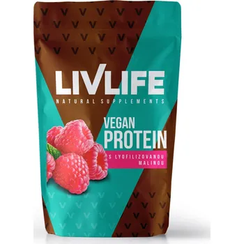 Protein LIVLIFE Vegan protein s lyofilizovanou malinou 490 g