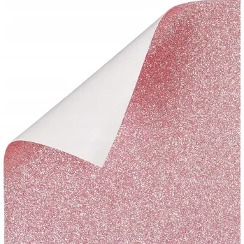 Tapeta Samolepicí tapeta okleina Różowa Brokatowa Błyszcząca samolepka na nábytek