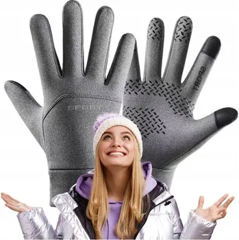 Rukavice Zimní rukavice teplé univerzální sportovní dotykové pro telefony s dotykovou obrazovkou