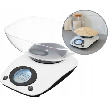 Kuchyňská váha Kuchyňská váha Galicja Cedric bílá 5 kg