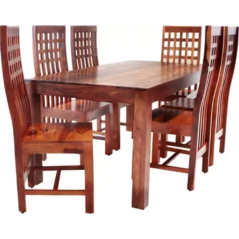 Jídelní set Jídelní set 6+1 pro 6 osob z indického masivu palisandr