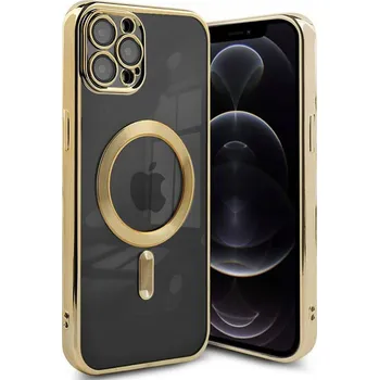 Pouzdro na mobilní telefon POUZDRO PRO IPHONE 12 PRO MAX MAGSHINE PRO MAGSAFE CASE + 5D celoplošné Sklo