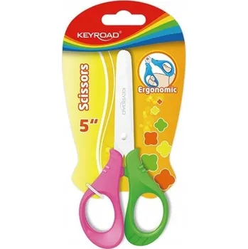 Kancelářské nůžky ŠKOLNÍ NŮŽKY KEYROAD 13 CM