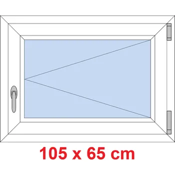 Okno Soft Plastové okno 105x65 cm, otevíravé