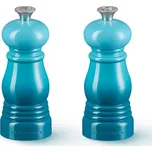 Sada mlýnků na sůl a pepř 11 cm, sada 2 ks, TEAL, plast, Le Creuset