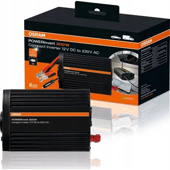 Měnič napětí OSRAM POWERinvert měnič napětí 12 V - 230 V, 300W