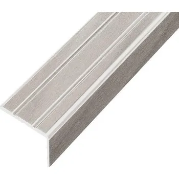 Stavební profil ACARA AP5 Schodová lišta samolepící INOX, 20mm/2,7m