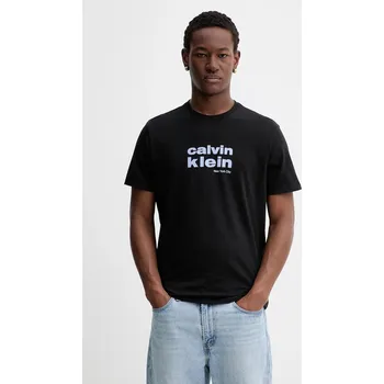 Pánské tričko Bavlněné tričko Calvin Klein LV04RE821G černá 99X, vel. L