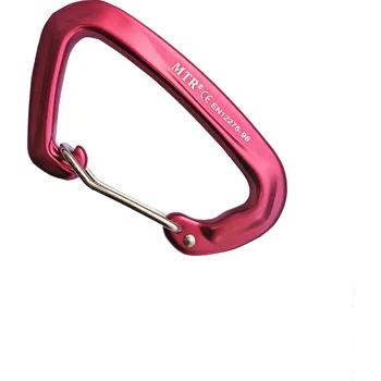 Jištění Karabina horolezecká, drátěný zámek, 90mm, 24kN, dural 7075