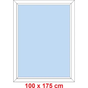 Okno Soft Plastové okno 100x175 cm, FIX neotevíravé
