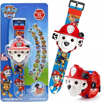 Hodinky Hodinky Tlapková patrola 3D s projektorem MARSHALL LED, projektor obrázků pro děti