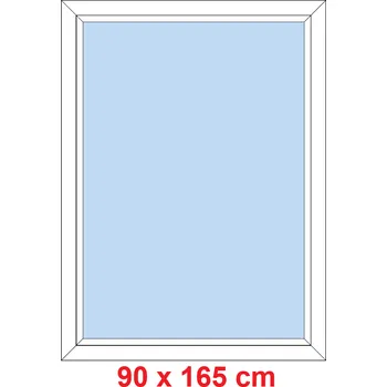 Okno Soft Plastové okno 90x165 cm, FIX neotevíravé