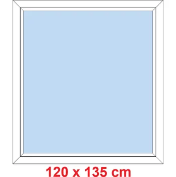 Okno Soft Plastové okno 120x135 cm, FIX neotevíravé