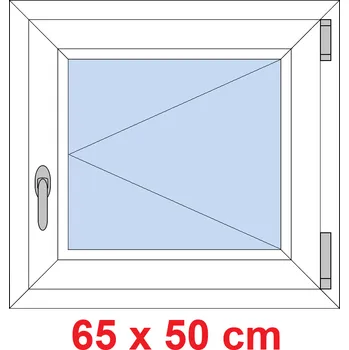 Okno Soft Plastové okno 65x50 cm, otevíravé