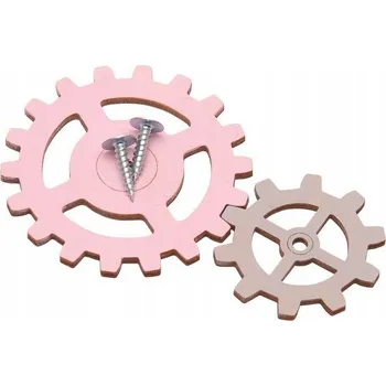 Obraz OZUBENÁ KOLA PRO MANIPULAČNÍ TABULKU RŮŽOVÁ/ŠEDÁ