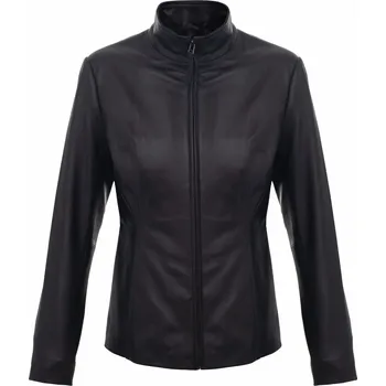 MAX Dámská kožená bunda 2138 černá