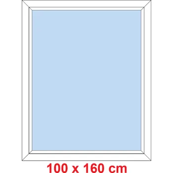 Okno Soft Plastové okno 100x160 cm, FIX neotevíravé