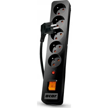 Přepěťová ochrana Zásuvková lišta Acar 1,5 m 5 zásuvek