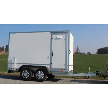 Přívěs k motorovému vozidlu TOMPLAN Přívěs překližkový TFD 300.01 2000kg rampa+dveře