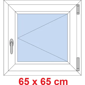 Okno Soft Plastové okno 65x65 cm, otevíravé