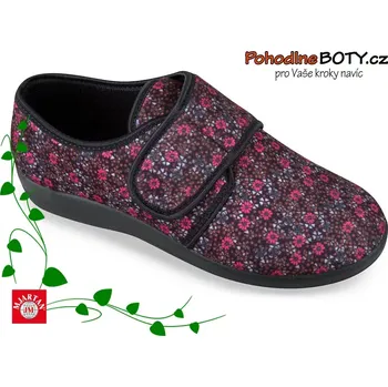 Dámská zdravotní obuv Bačkory papuče uzavřené na suchý zip 651