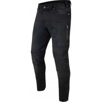Moto bunda JEANSY REBELHORN RAGE II TAPERED FIT WASHED BLACK W28L34
