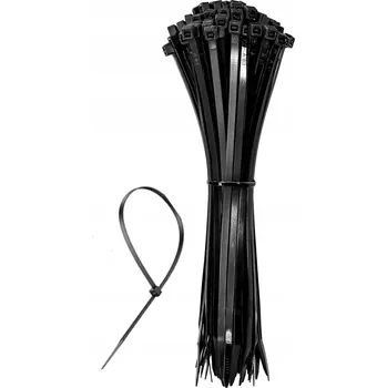 Stahovací páska 25x STAHovací PÁSKY KABELOVÉ ZIP PÁSKY STAHOVACÍ PÁSKY ODOLNÉ PEVNÉ 7,6x370