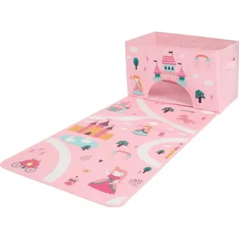 Úložný box Úložný box na hračky s podložkou Absolu Chic 97,5x39x24 cm růžový