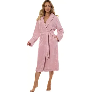 Dámské oblečení L&L 2413 Camelia dlouhý dámský župan M-2XL angora XL-171/106/114