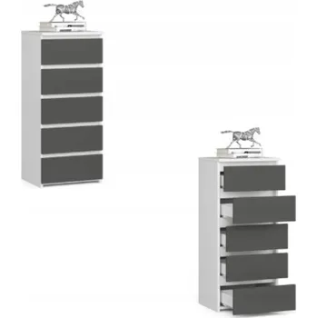 Komoda Komoda Akord 40 x 35 x 92 cm bílá matná