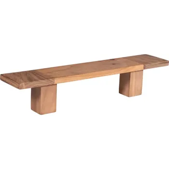 Držák na ručník Masivní držák na ručníky Auckland z akáciového dřeva, lakovaný, hnědý – 50 cm