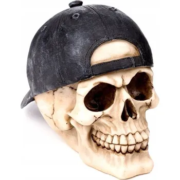 Obraz Lebka s baseballovou čepicí - skull 14 cm
