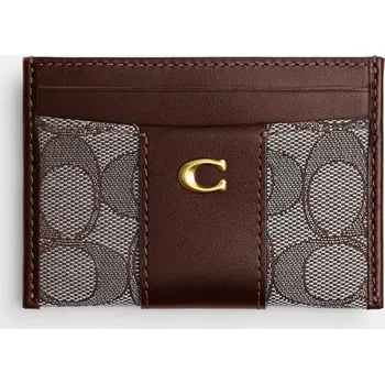 Peněženka Pouzdro na karty Coach hnědá barva, CCD04 89X, vel. ONE SIZE