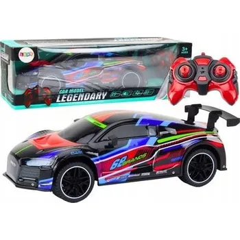 RC model auta SPORTOVNÍ AUTO NA DÁLKOVÉ OVLÁDÁNÍ SE SVĚTLY ČERNÉ