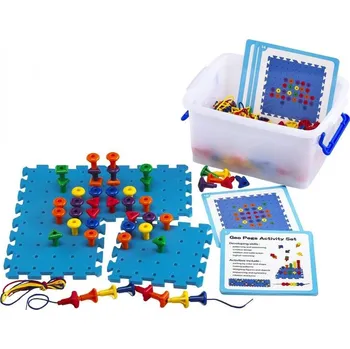 Výuková hračka Vzdělávací sada Sada aktivit Geo Pegboard