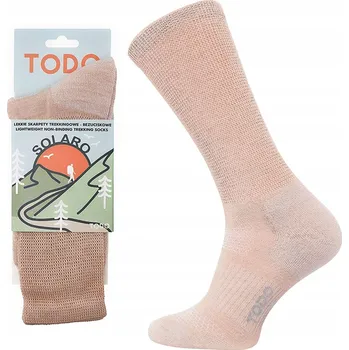 Pánské ponožky Ponožky Todo SOLARO, Bez komprese, 55% Merino, velikost 39-42, Almond (mandlová)