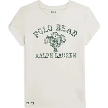 Chlapecké tričko Dětské bavlněné tričko Polo Ralph Lauren bílá barva, 313979039001 00X, vel. 144-154