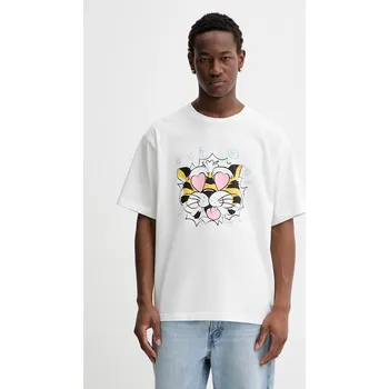 Pánské tričko Bavlněné tričko Kenzo FG55TS4034SG bílá 00X, vel. S