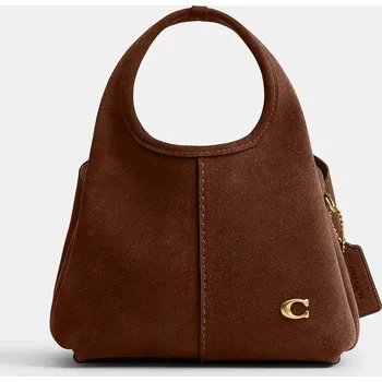 Kabelka Semišová kabelka Coach Lana 19 hnědá barva, CCY33 88X, vel. ONE SIZE