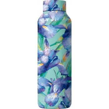 Termoska QUOKKA Solid, Nerezová láhev / termoska BLUE IRISES, 850ml, 40192